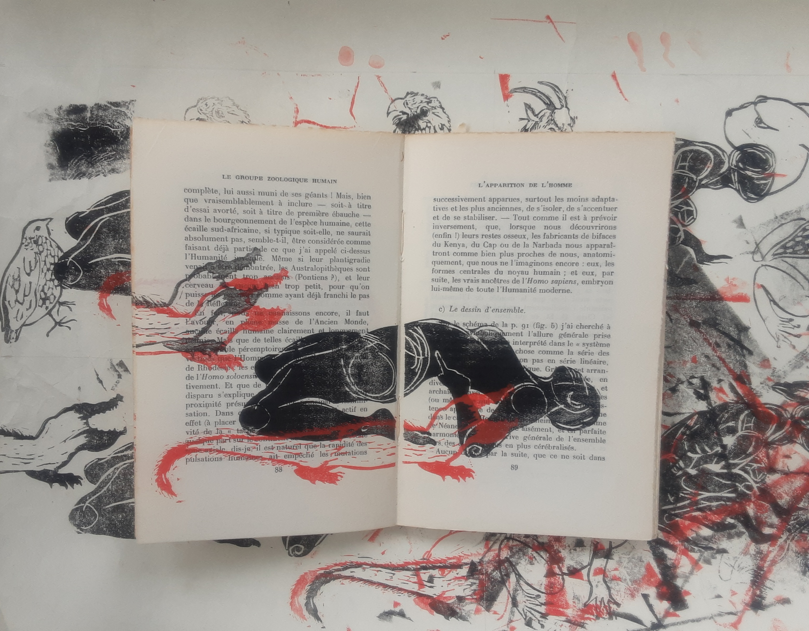 noösfeer 2.0 Linodesign linoprint recycled materials