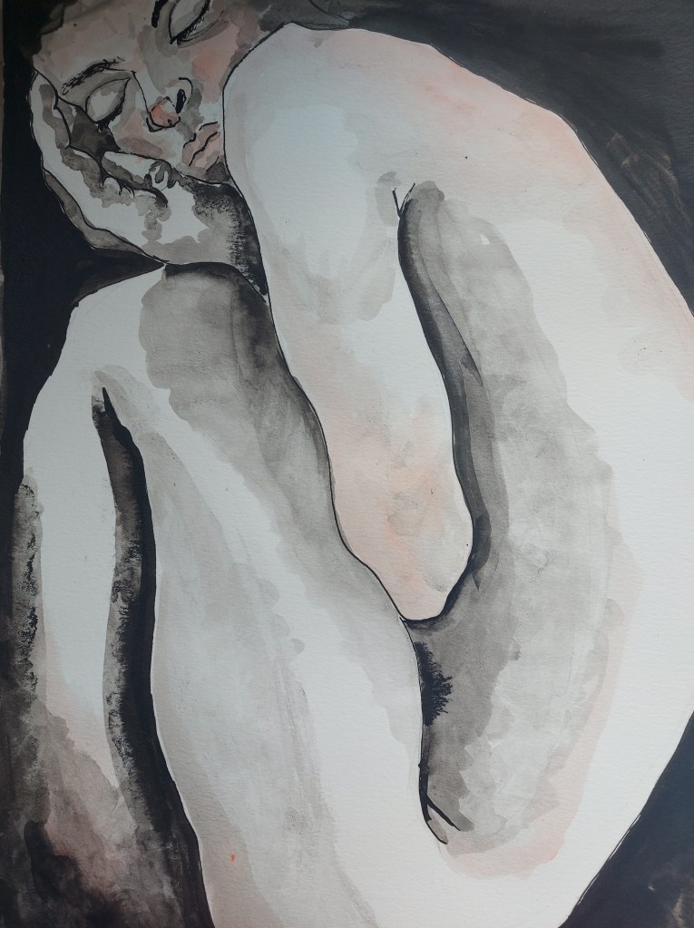 ecoline ink painting  Evelien VErschroeven 