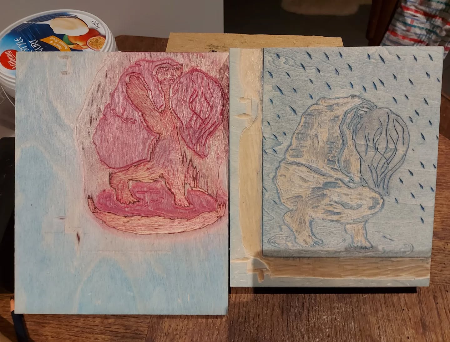 Evelien VErschroeven Mokuhanga  Drukplaten