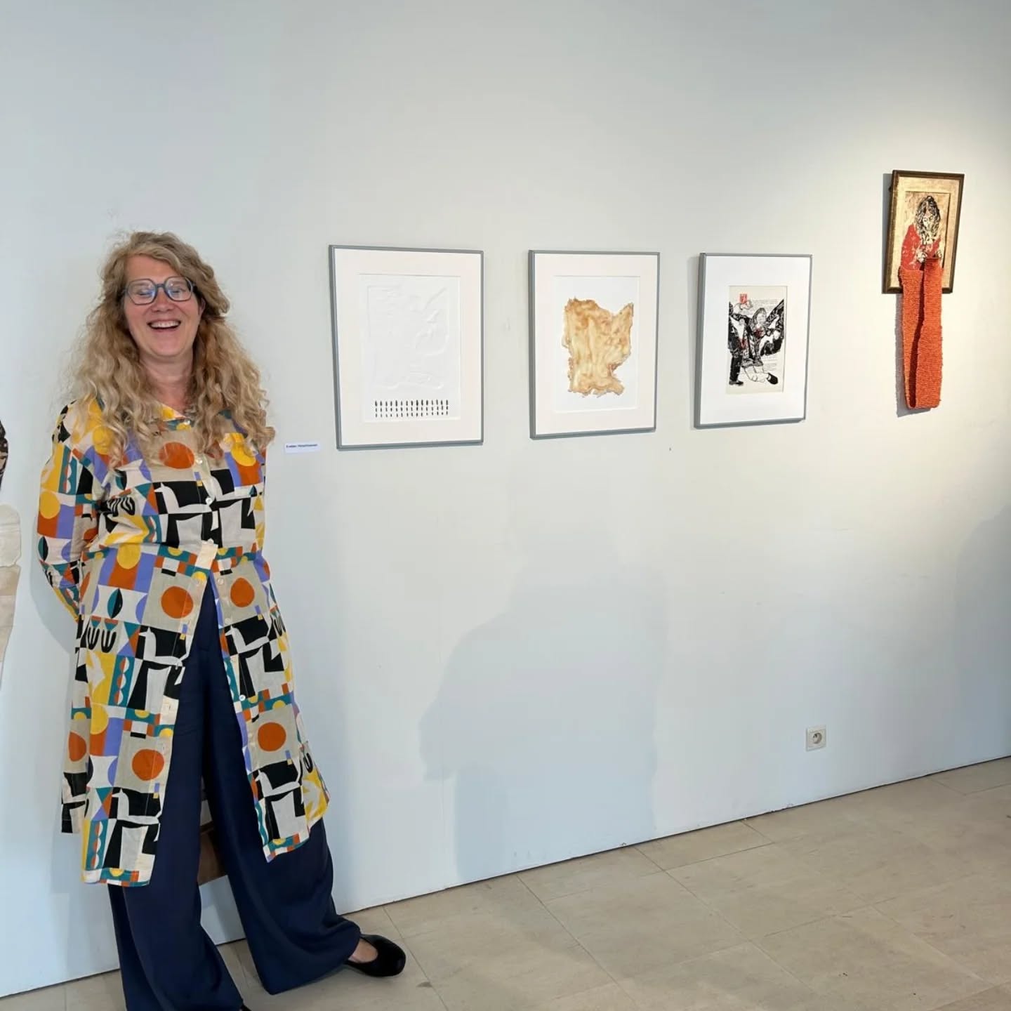 exit11 galerij Evelien VErschroeven She moved the frame linoart